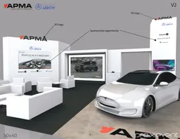 30x40 Island booth design by Pro-X Exhibits